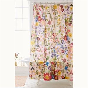 Urban Outfitters Pressed Flower Shower Curtain